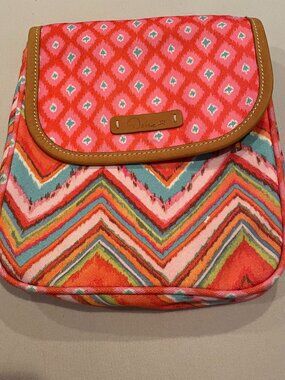Dena Fabric Crossbody Purse Boho Print Magnetic Flap No Strap EUC